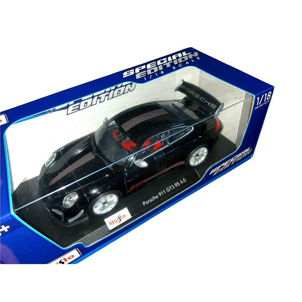 MAISTO Porsche 911 GT3 RS 4.0 Black 1:18 Scale Car Special Edition