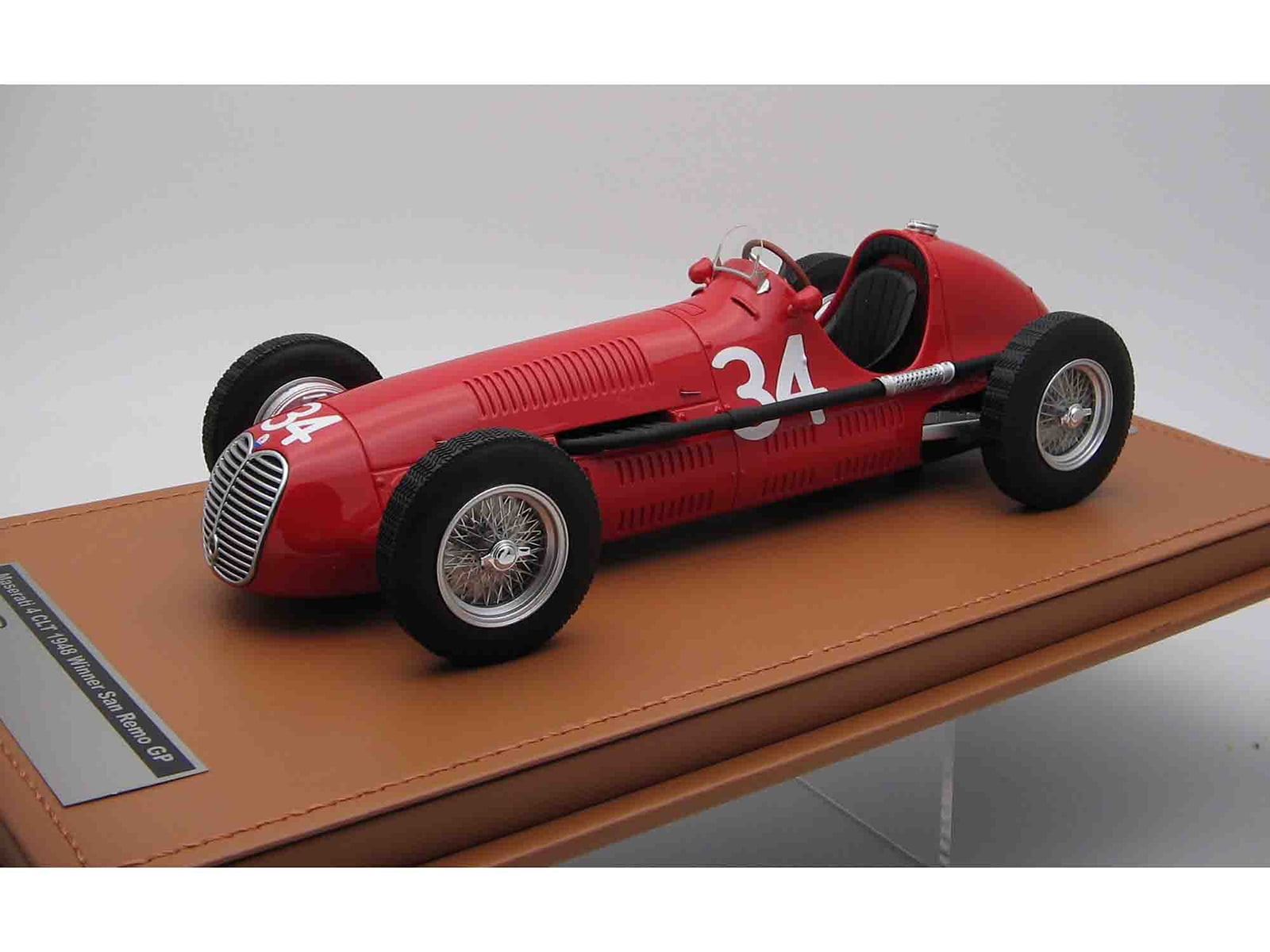 Maserati 4 CLT #34 Winner "San Remo GP" (1948) "Mythos Series" Limited Edition to 90 pieces 1/18 Model Car by Tecnomodel