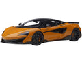 McLaren 600LT Myan Orange and Carbon 1/18 Scale Model Car by Autoart