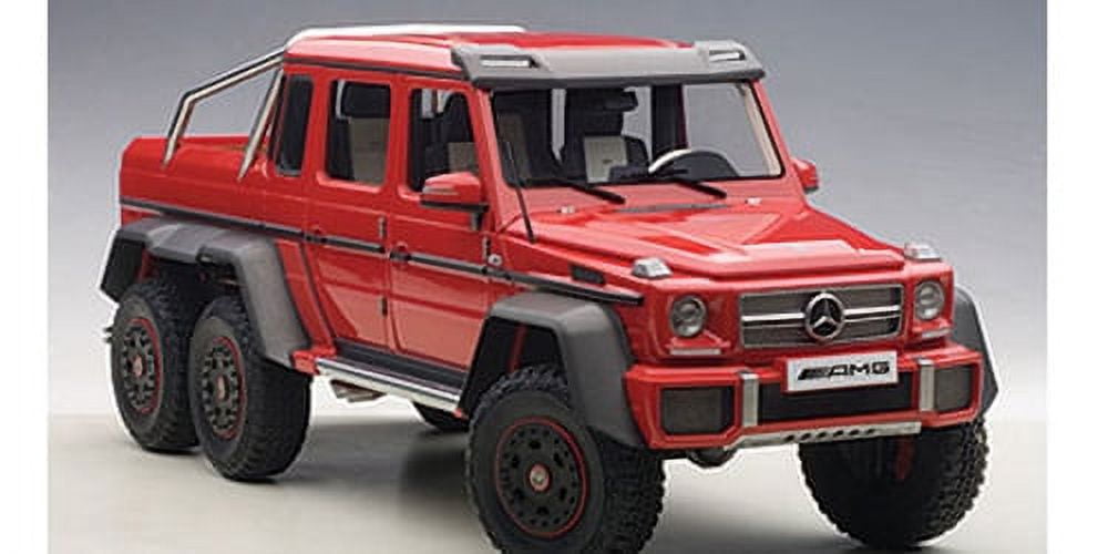 Mercedes G63 AMG 6X6 Red 1/18 Model Car by Autoart