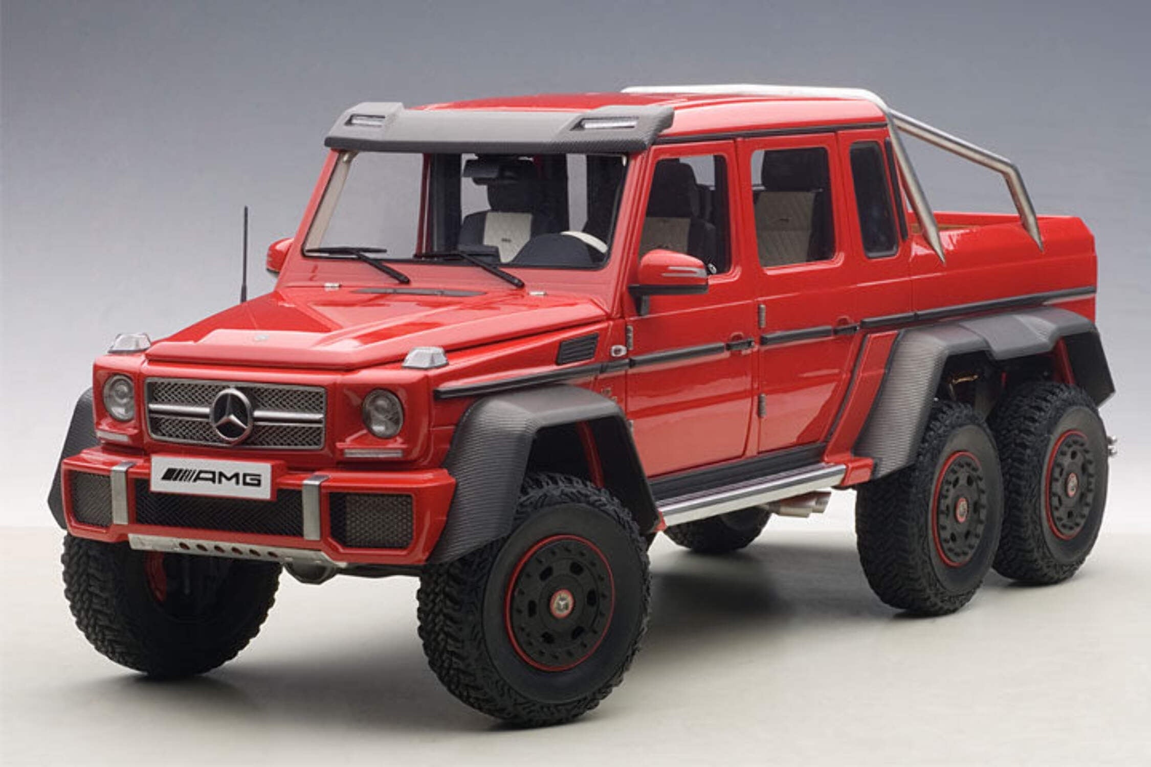 Mercedes G63 AMG 6X6 Red 1/18 Model Car by Autoart