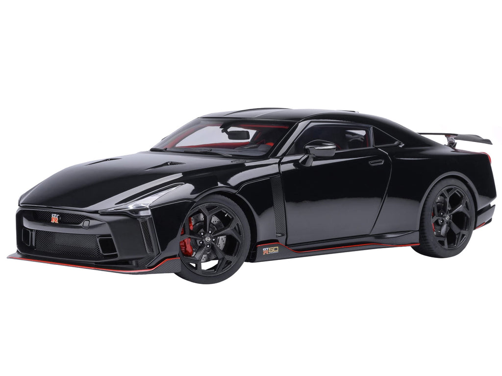 Nissan GT-R50 By ItalDesign Black and Matt Black 1/18 Model Car by Autoart
