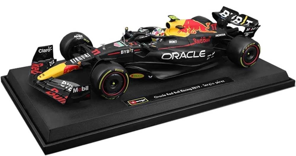 Red Bull Racing RB19 #11 Sergio Perez "Oracle" F1 World Championship (2023) "Race" Series 1/18 Diecast Model Car by Bburago