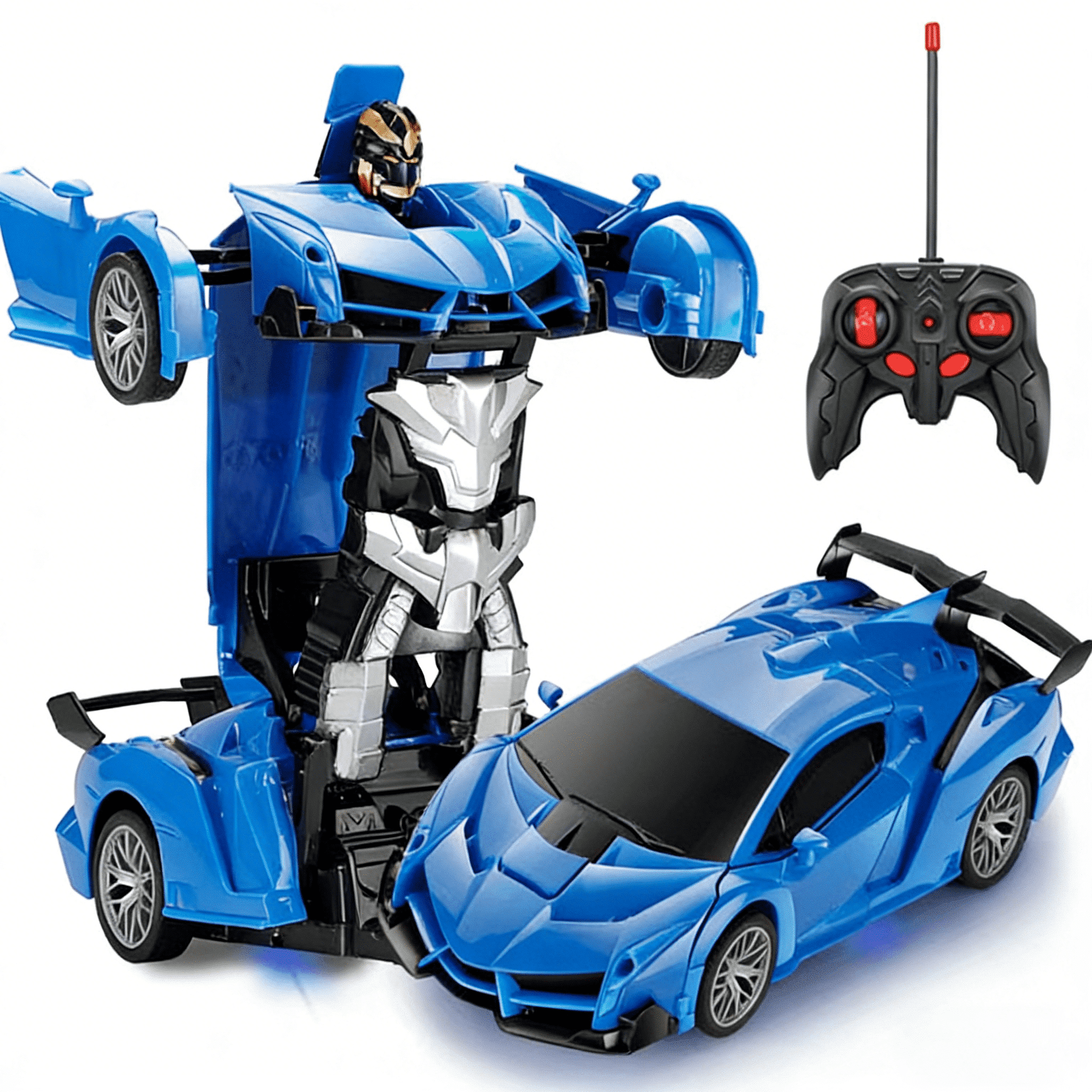 Unbranded Remote Control Robot Car, 2-in-1 Transformable Racing Vehicle with 360 Degree Rotation, Stem Educational Toy Gift for Boys
