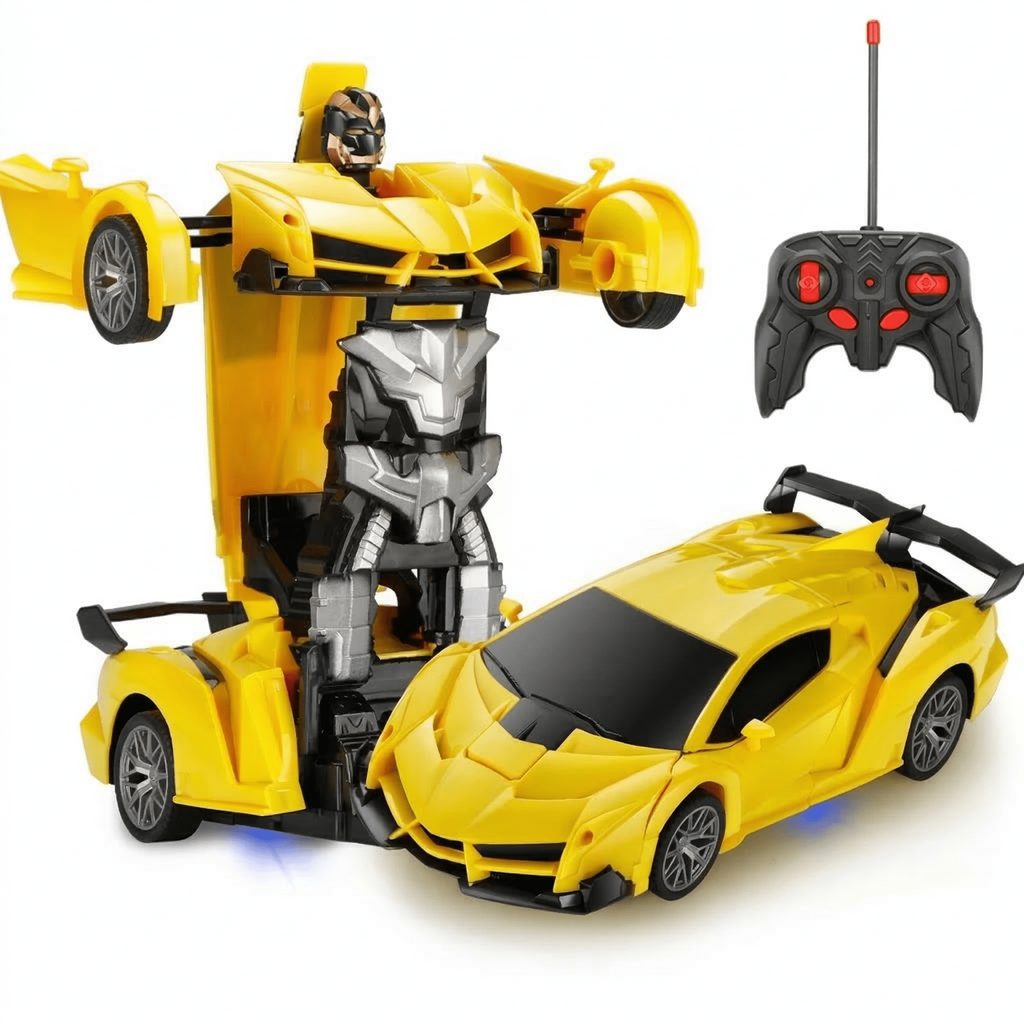 Unbranded Remote Control Robot Car, 2-in-1 Transformable Racing Vehicle with 360 Degree Rotation, Stem Educational Toy Gift for Boys