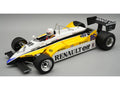 Renault RE30B #16 Winner F1 "Italian GP" (1982) "Mythos Series" with Driver Figure and Display Case 1/18 Model Car by Tecnomodel