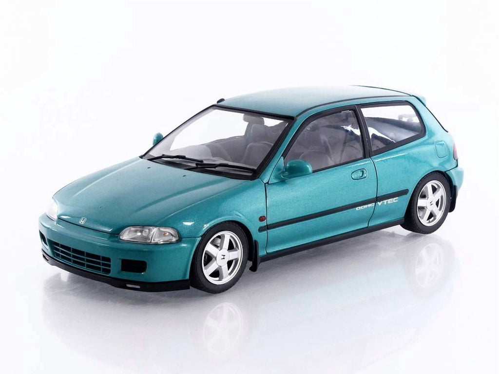 1991 Honda Civic (EG6) RHD (Right Hand Drive) Aztec Green Metallic 1/18 Diecast Model Car by Solido