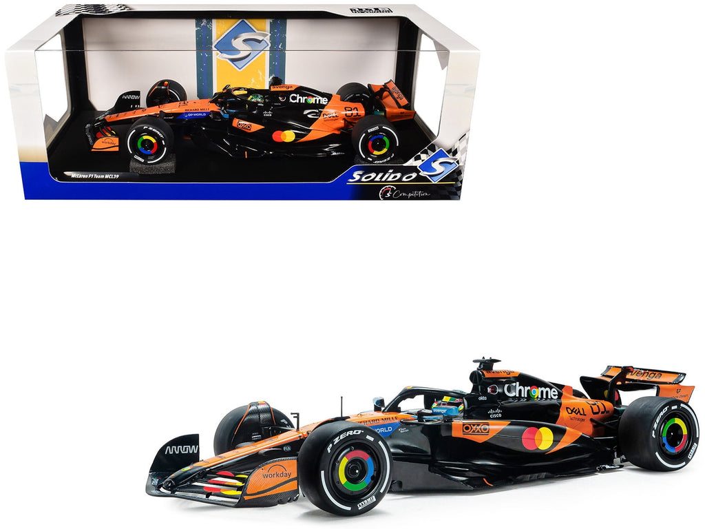 McLaren MCL39 #81 Oscar Piastri "OKX" Winner F1 "Chinese GP" (2025) "Competition" Series 1/18 Diecast Model Car by Solido