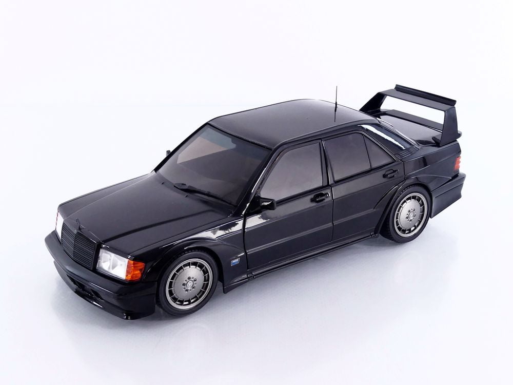 Mercedes Benz 190 Evolution II (W201) "Solido Works" Black 1/18 Diecast Model Car by Solido