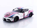 2024 Toyota GR Supra "Itasha" White with Graphics "StreetFighters" 1/18 Diecast Model Car by Solido