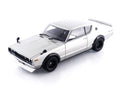 Nissan Skyline 2000GT-R (KPGC110) Tuned Version RHD (Right Hand Drive) Silver Metallic 1/18 Model Car by Autoart