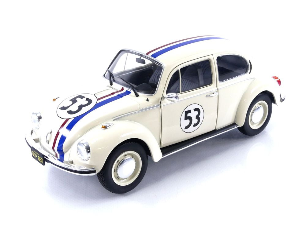 Solido 1973 Volkswagen Beetle 1303 - Racer No 53 "Herbie" White 1:18