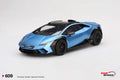 Lamborghini Huracan Sterrato Blu Aegir Blue Metallic with Matt Black Top 1/18 Model Car by Top Speed