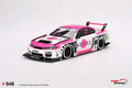 Nissan "LB-Super Silhouette" S15 SILVIA RHD (Right Hand Drive) #99 "Auto Finesse - SEMA 2023" White and Pink 1/18 Model Car by Top Speed