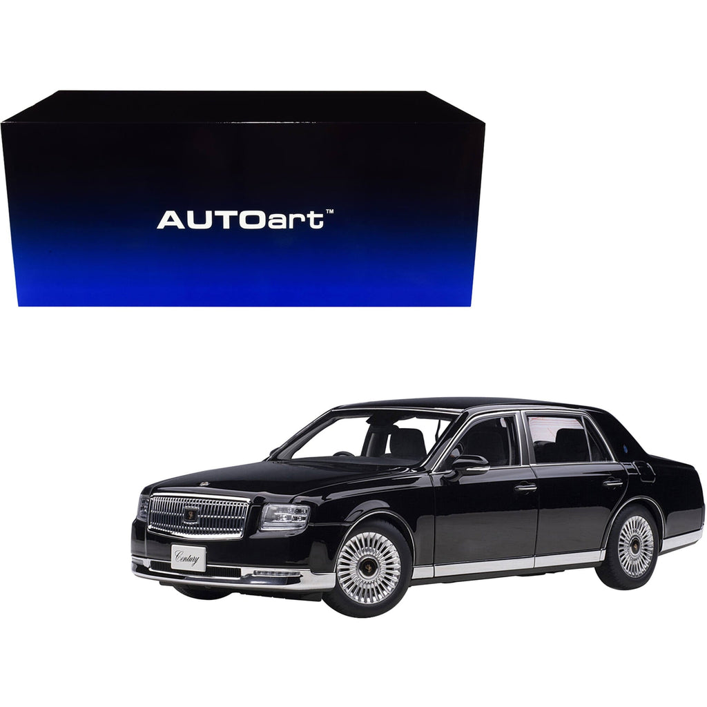 Toyota Century RHD (Right Hand Drive) Black 1/18 Model Car by Autoart