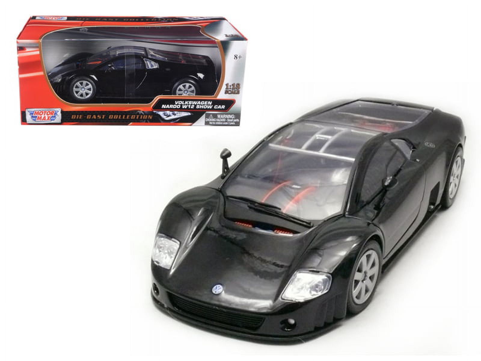 Motormax 1:18 Volkswagen Nardo W12 Show Car Diecast Model â€?Black