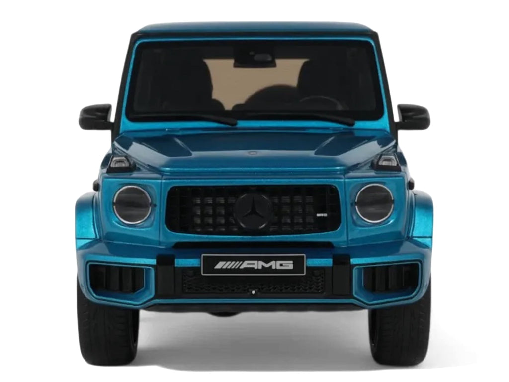 2024 Mercedes-Benz G 63 AMG Hyper Blue Magno Metallic 1/18 Model Car by GT Spirit