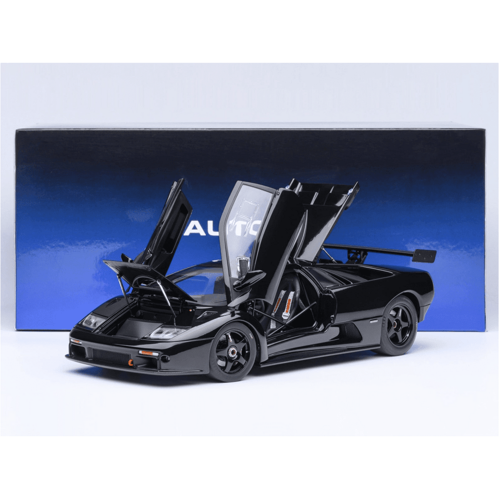 Lamborghini Diablo GTR Deep Black 1/18 Diecast Model Car by Autoart