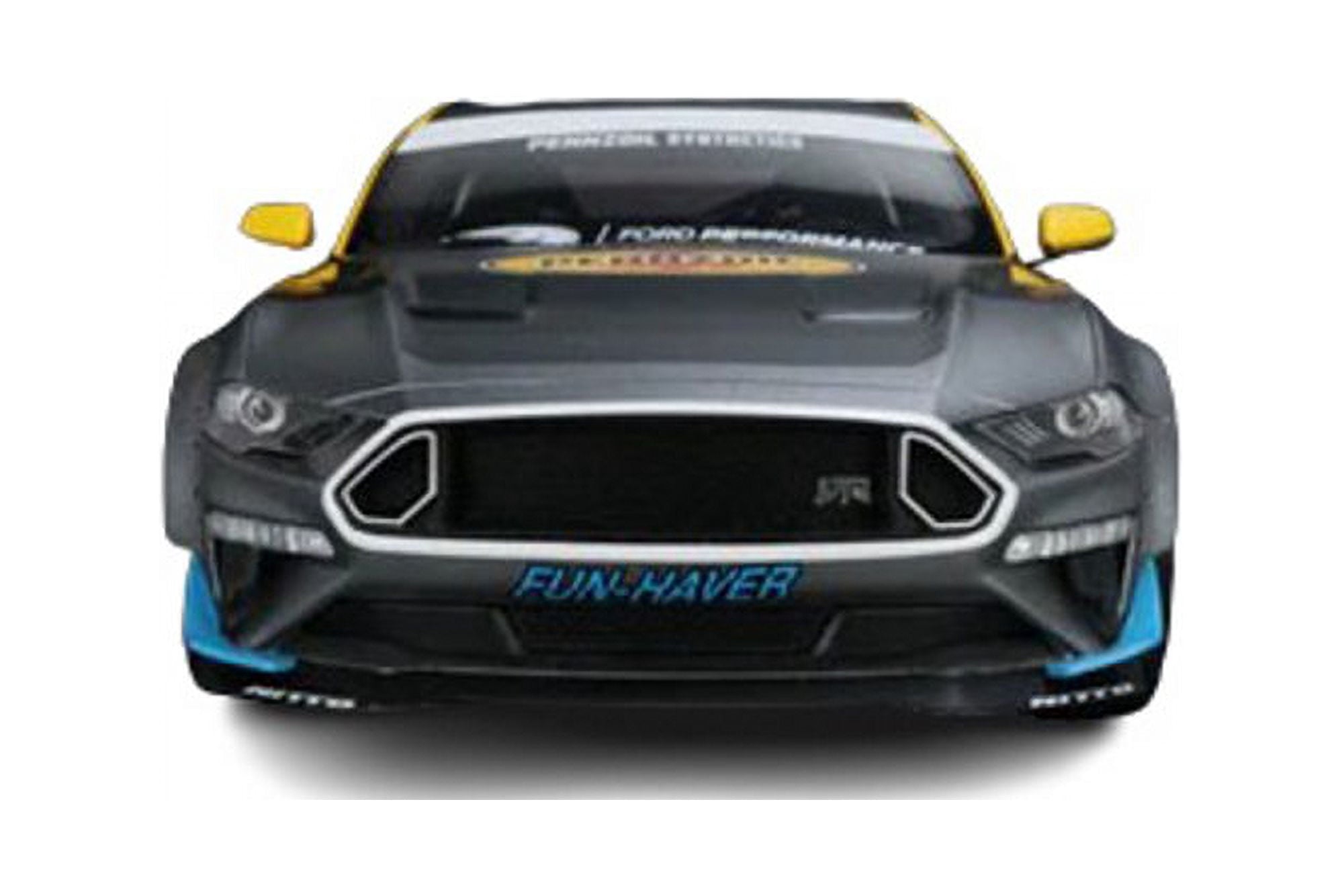 2021 Ford Mustang RTR Spec 5 Widebody, Black/Yellow - GT Spirit US056 - 1/18 scale Resin Car