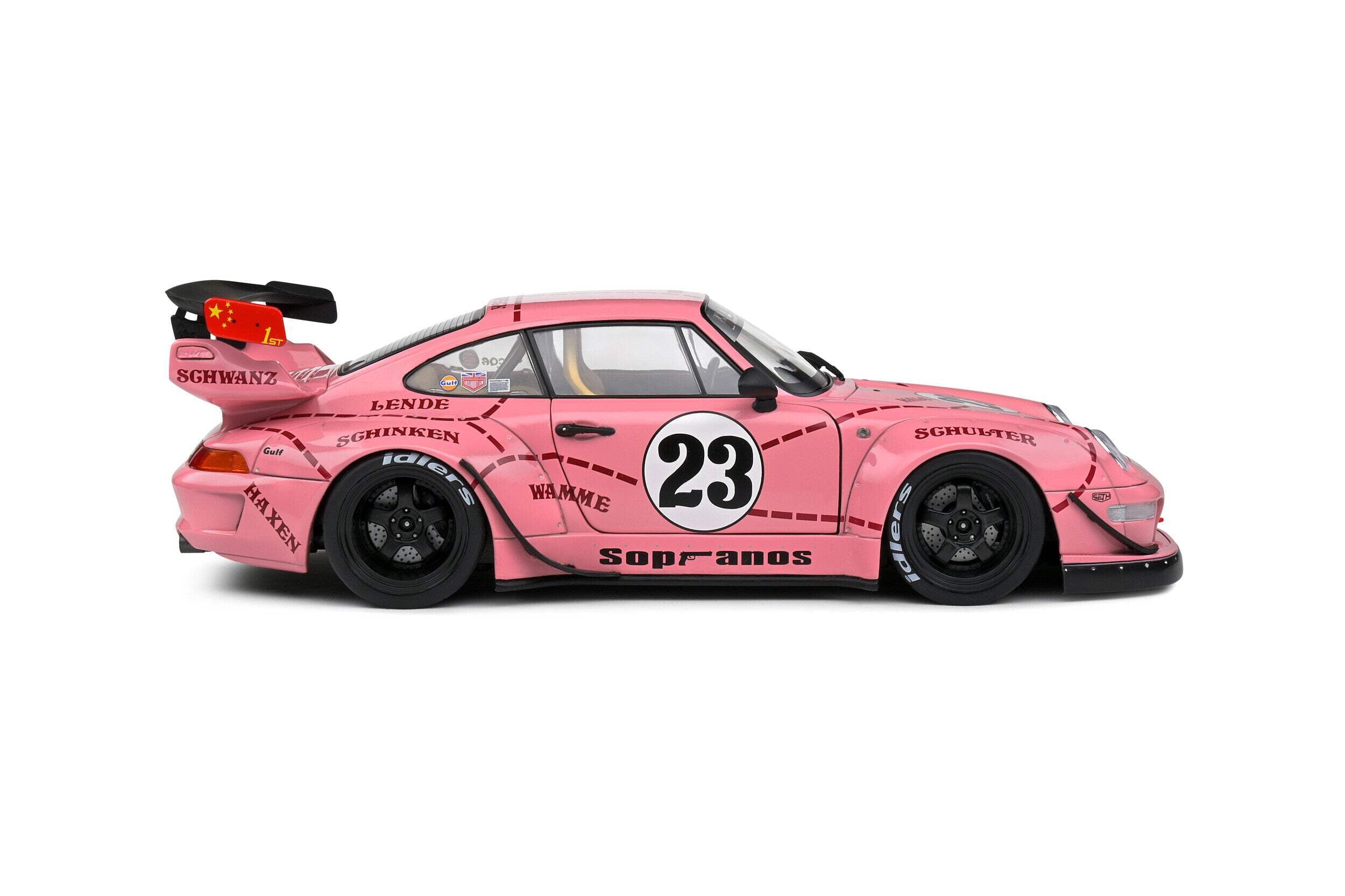 Solido 2020 Porsche 993 RWB Bodykit "Sopranos", 1:18, Pink