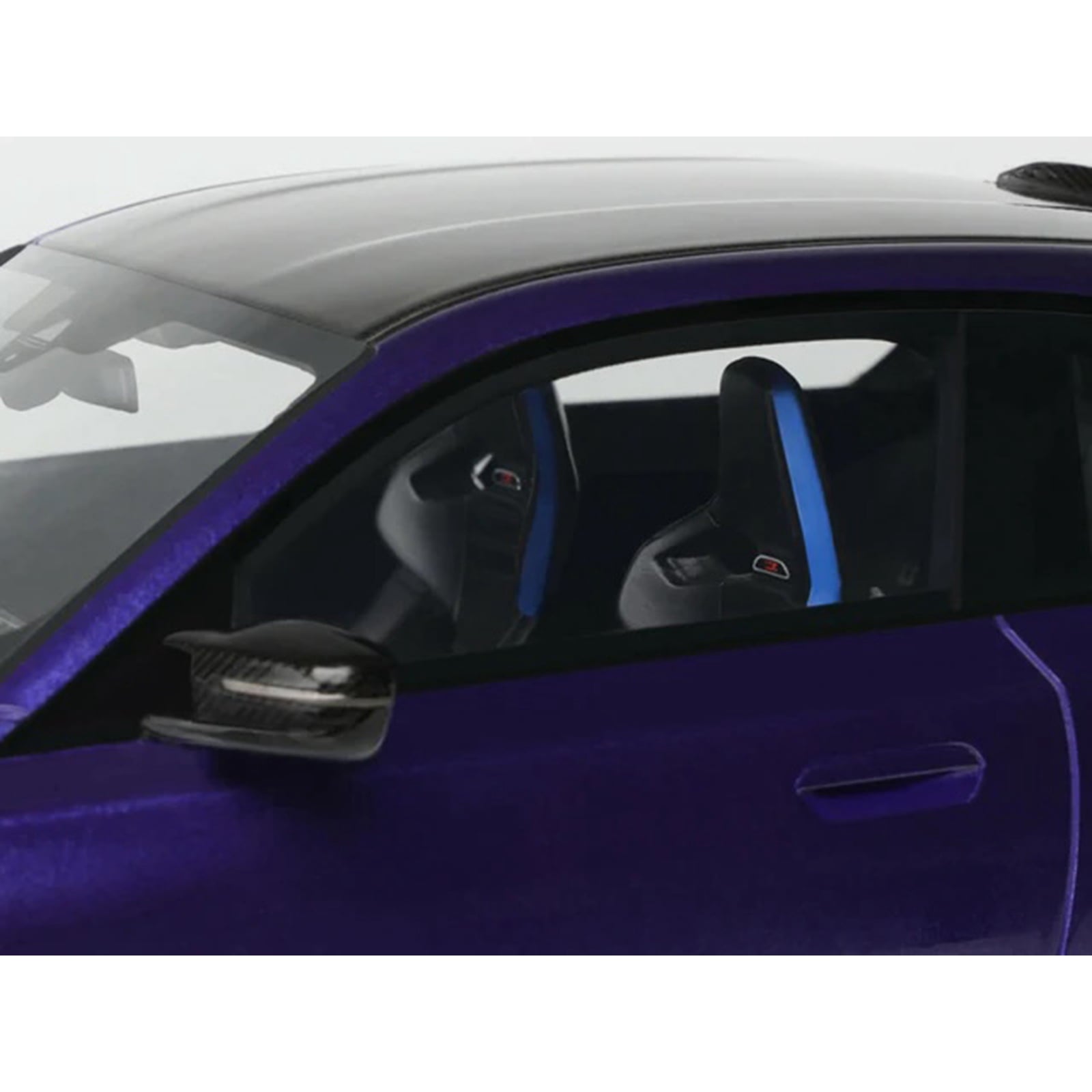 2025 BMW M2 CS Blue Metallic with Black Top 1/18 Model Car by GT Spirit