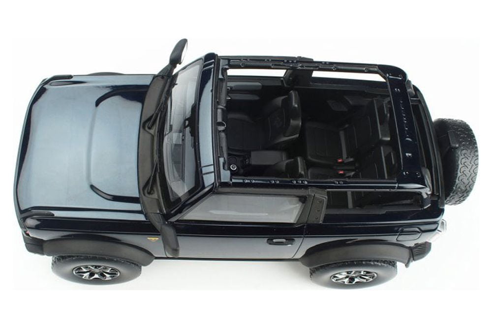 2022 Ford Bronco Badlands Edition Open Top, Dark Blue - GT Spirit US050 - 1/18 scale Resin Car