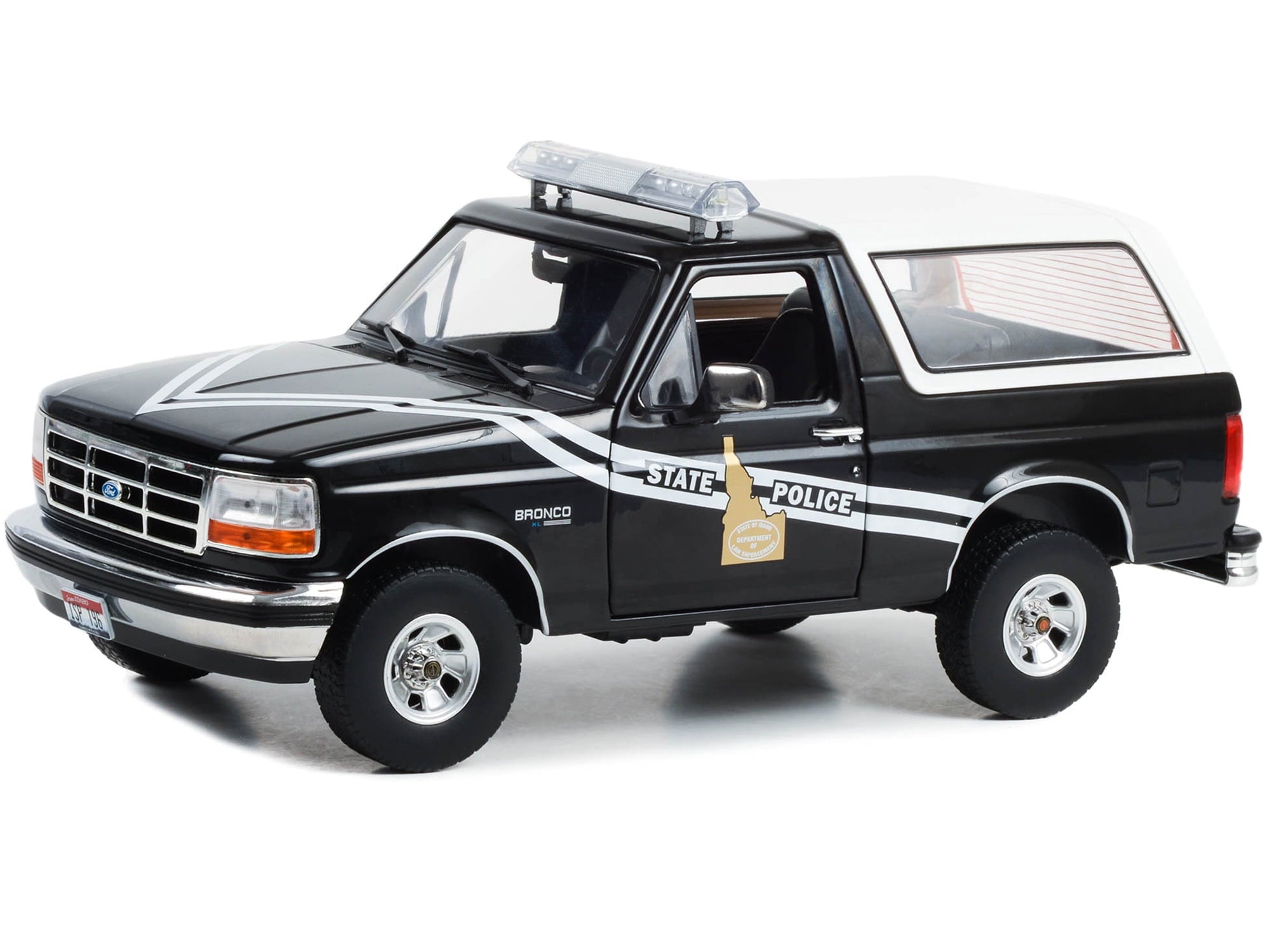 Greenlight 1996 Ford Bronco XLT Idaho State Police Truck Blue 1:18