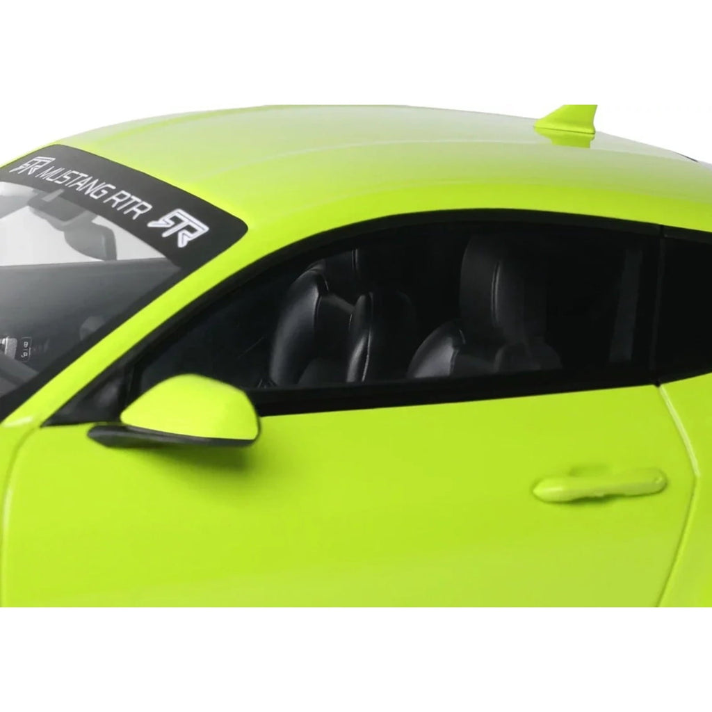 2025 Ford Mustang RTR Spec-3 Lime Green 1/18 Model Car by GT Spirit