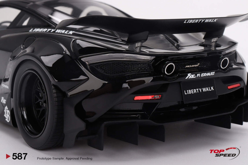 McLaren 720S "LB-Works" Black "Tokyo Auto Salon 2024" 1/18 Model Car by Top Speed