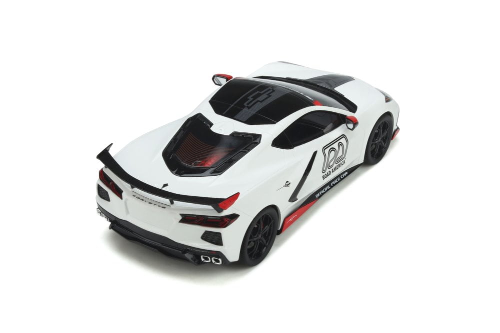 2020 Chevy Corvette C8 Stingray Official Pace Car, Artic White - GT Spirit GT370 - 1/18 scale Resin Model Toy Car
