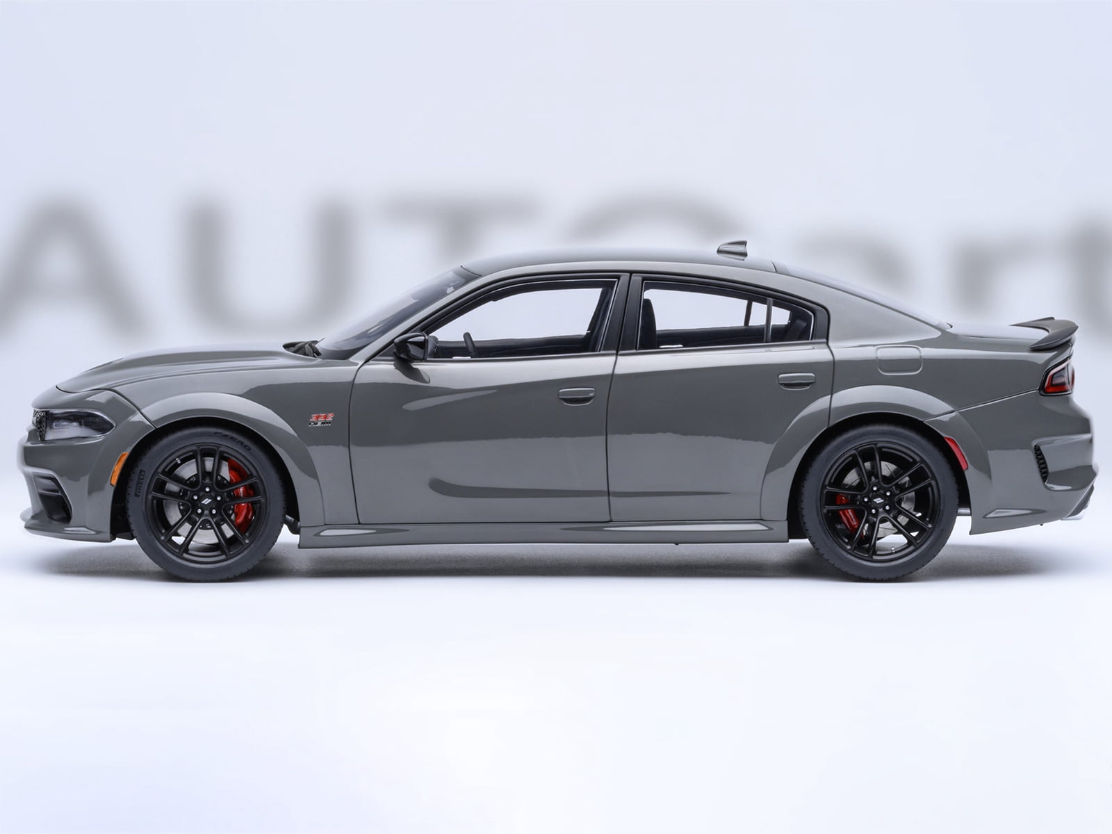 Dodge Charger Scat Pack Widebody Destroyer Gray 1/18 Car Model by Autoart