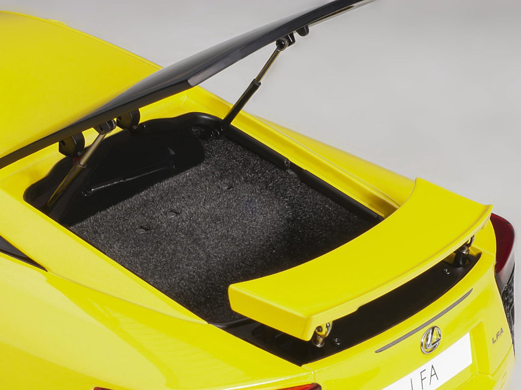 Lexus LFA Pearl Yellow with Red and Black Interior 1/18 Model Car by Autoart