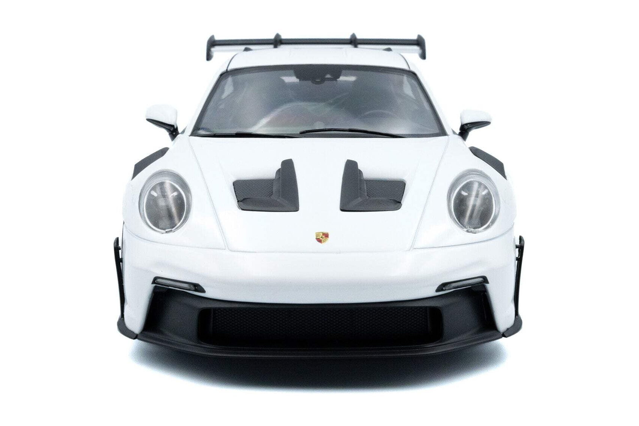 Solido 2024 Porsche 911 992 GT3 RS White w/ Indigo Blue Wheels and Deco 1:18