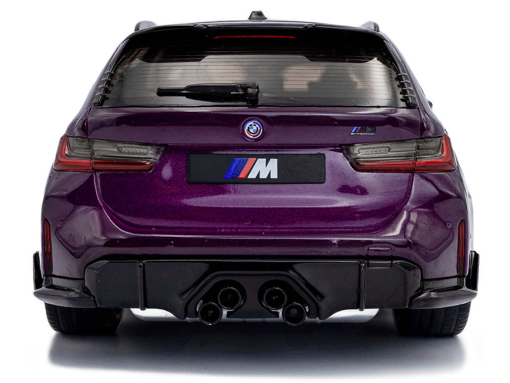 2024 BMW M3 Competition M xDrive Touring Twilight Purple Pearl Metallic with Black Top 1/18 Diecast Model Car by Solido
