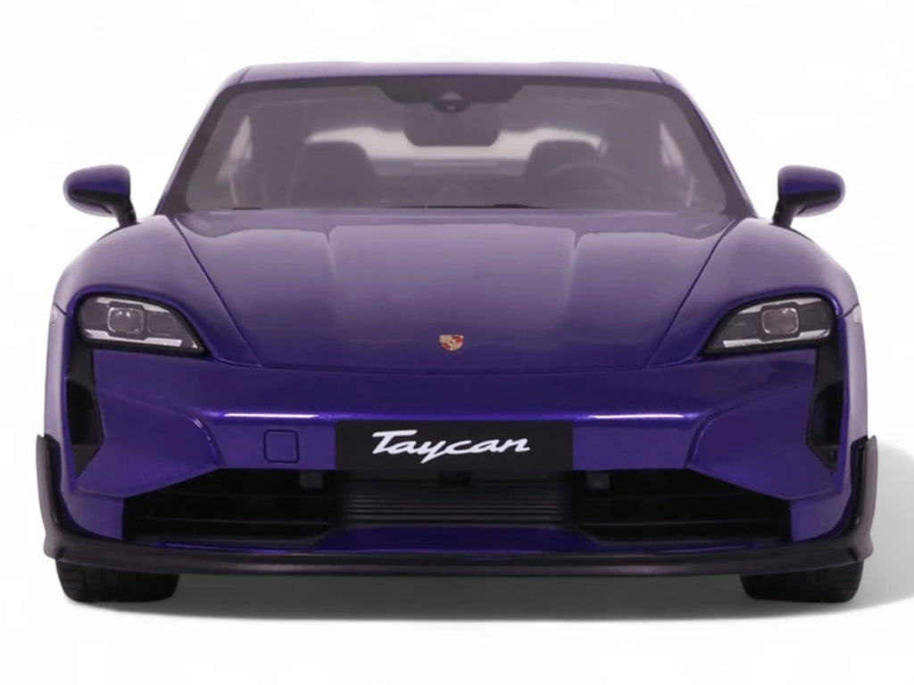 2023 Porsche Taycan Turbo GT Purple Sky Metallic 1/18 Model Car by GT Spirit