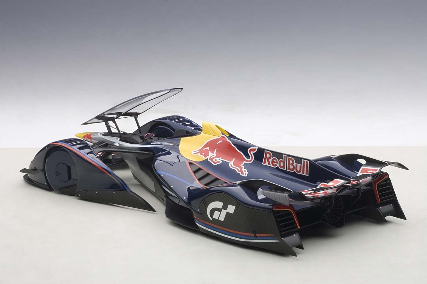 Red Bull X2014 Fan Car Red Bull Color Sebastian Vettel 1/18 Model Car by Autoart