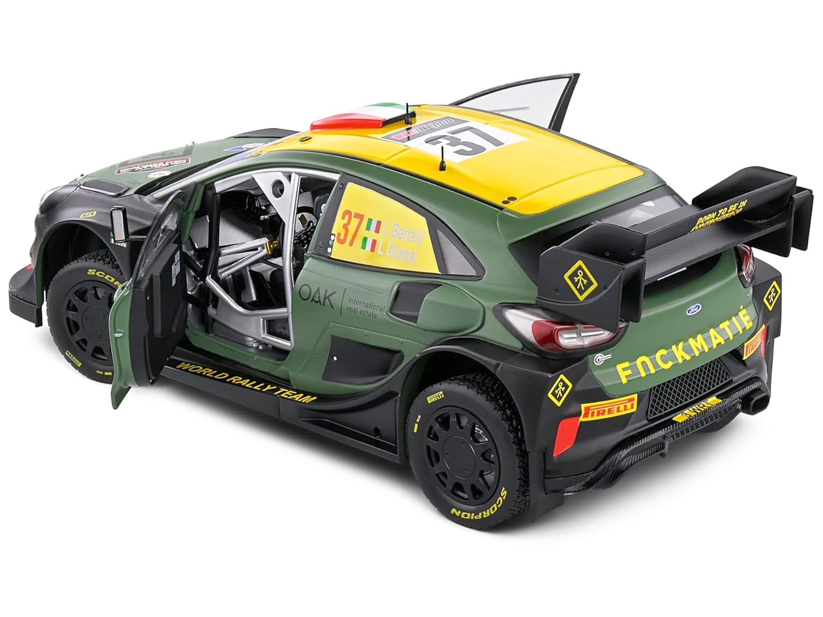 Ford Puma Rally1 Hybrid #37 "Rally New Zealand" (2022) "Competition" 1/18 Diecast Model Car by Solido