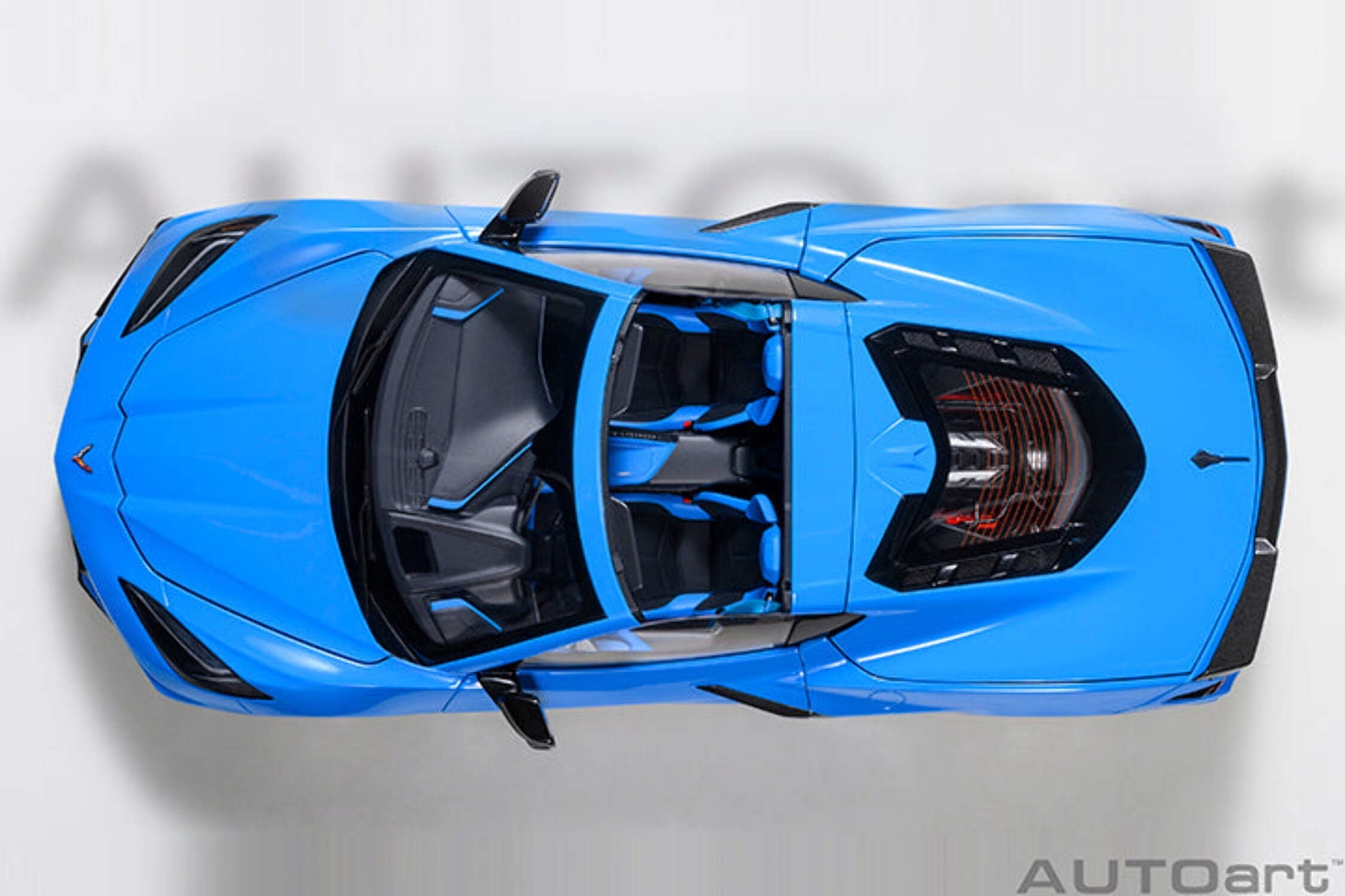 2020 Chevrolet Corvette C8 Stingray Rapid Blue 1/18 Model Car by Autoart