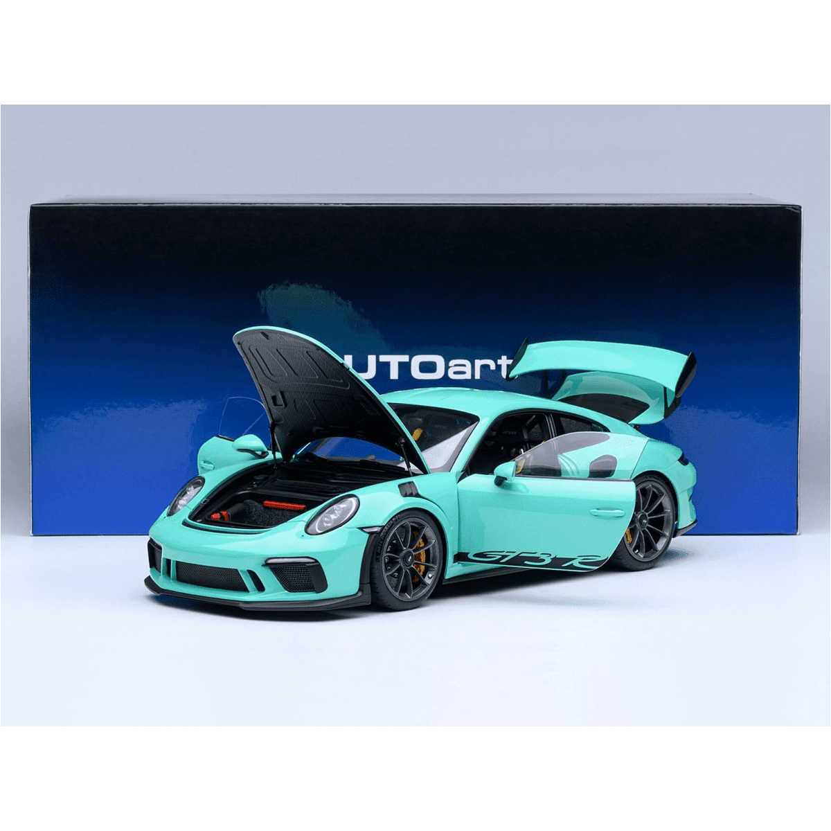 Porsche 911 (991.2) GT3 RS Mint Green 1/18 Model Car by Autoart