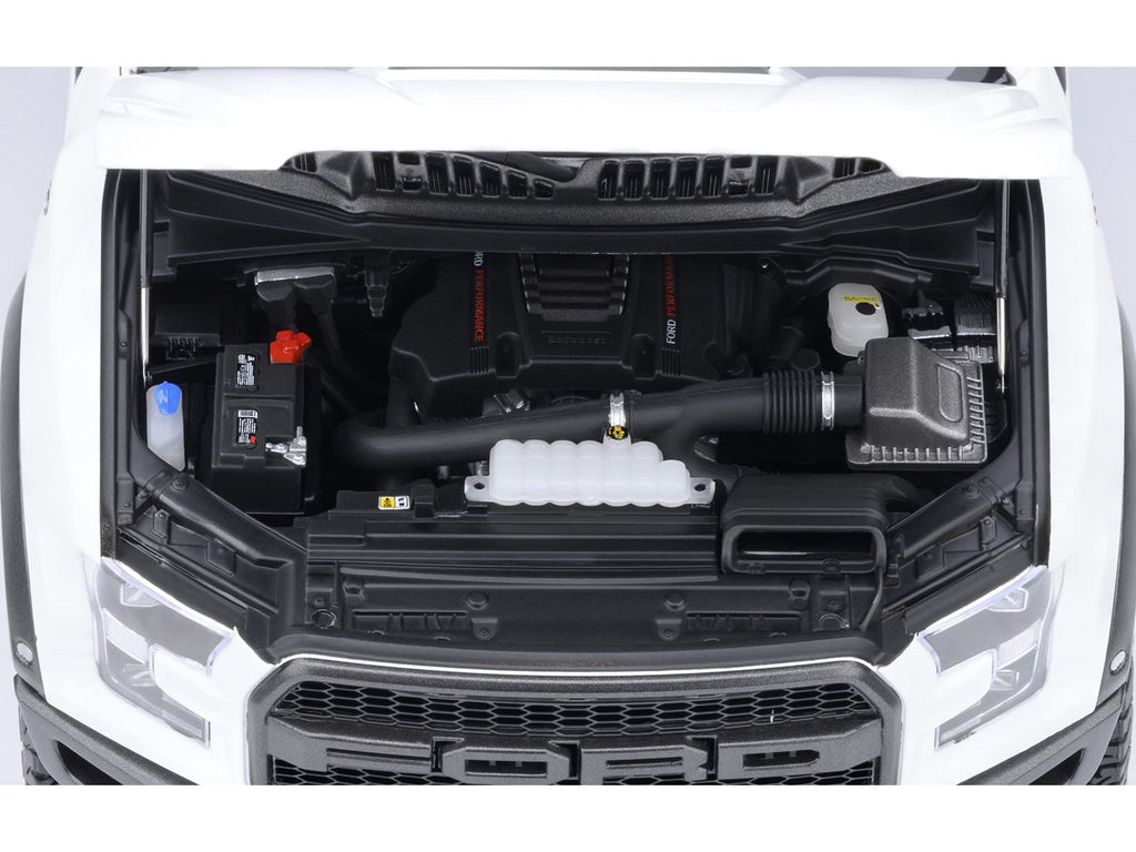 2019 Ford F-150 Raptor Pickup Truck Oxford White 1/18 Model Car by Autoart