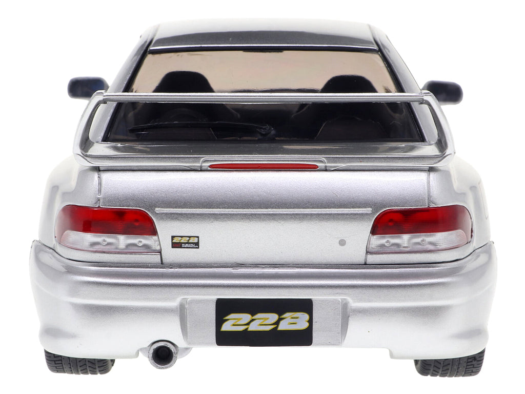 1998 Subaru Impreza 22B RHD (Right Hand Drive) Silver Metallic with Gold Wheels 1/18 Diecast Model Car by Solido