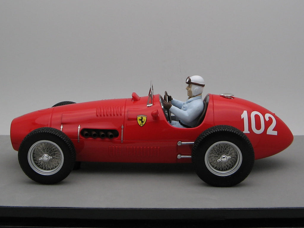 Ferrari 500 #102 Nino Farina 2nd Place "F2 Nurburgring GP" (1952) w/Driver Figure Ltd Ed to 55 pcs 1/18 Model Car by Tecnomodel