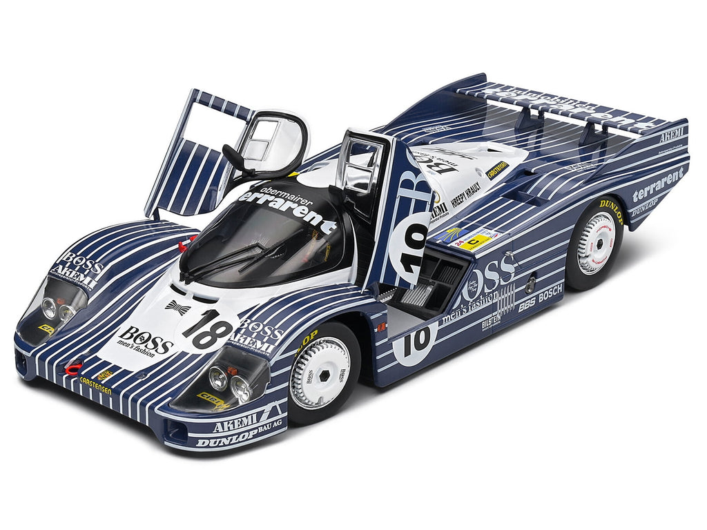 Solido Porsche 956LH Diecast Model Car 1:18 Scale 1983 Le Mans #18 Black