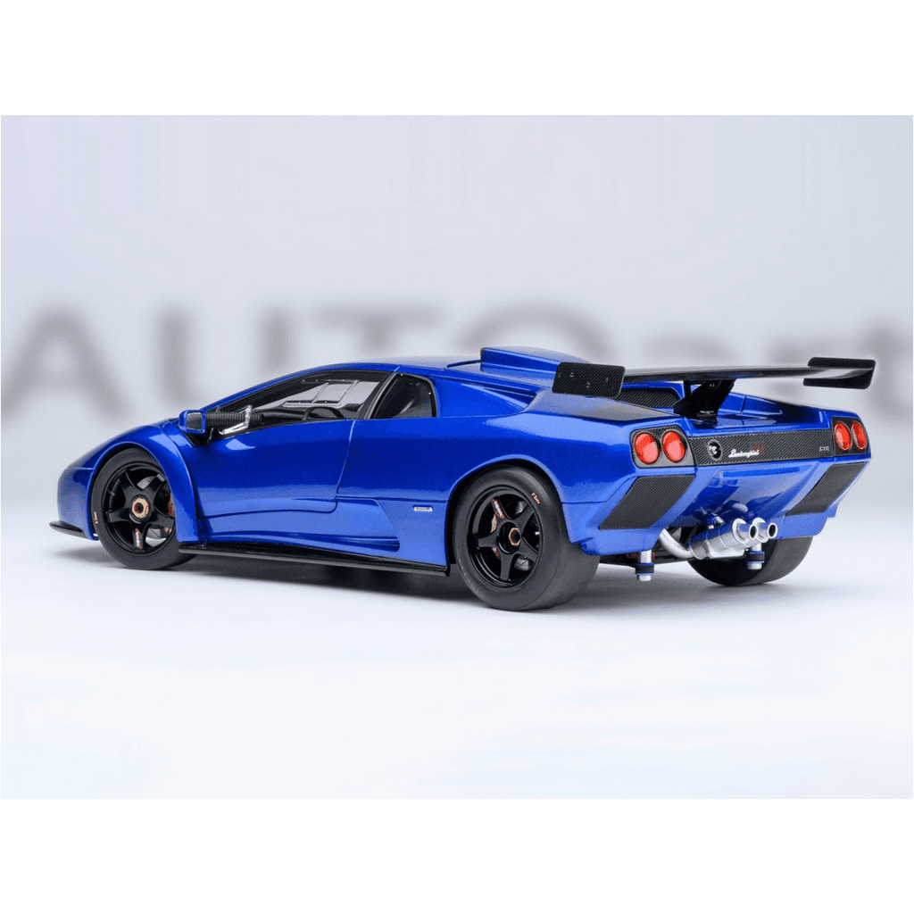 Lamborghini Diablo GTR Monterey Blue Metallic 1/18 Diecast Model Car by Autoart