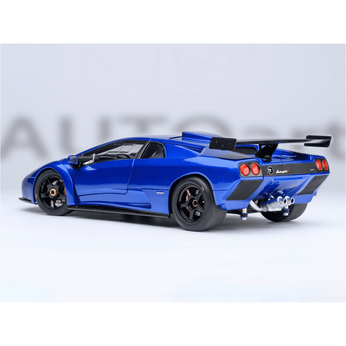 Lamborghini Diablo GTR Monterey Blue Metallic 1/18 Diecast Model Car by Autoart