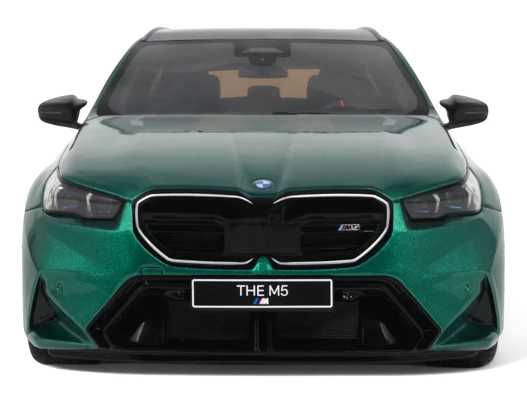 2024 BMW M5 Touring (G99) Isle of Man Green Metallic with Black Top 1/18 Model Car by GT Spirit