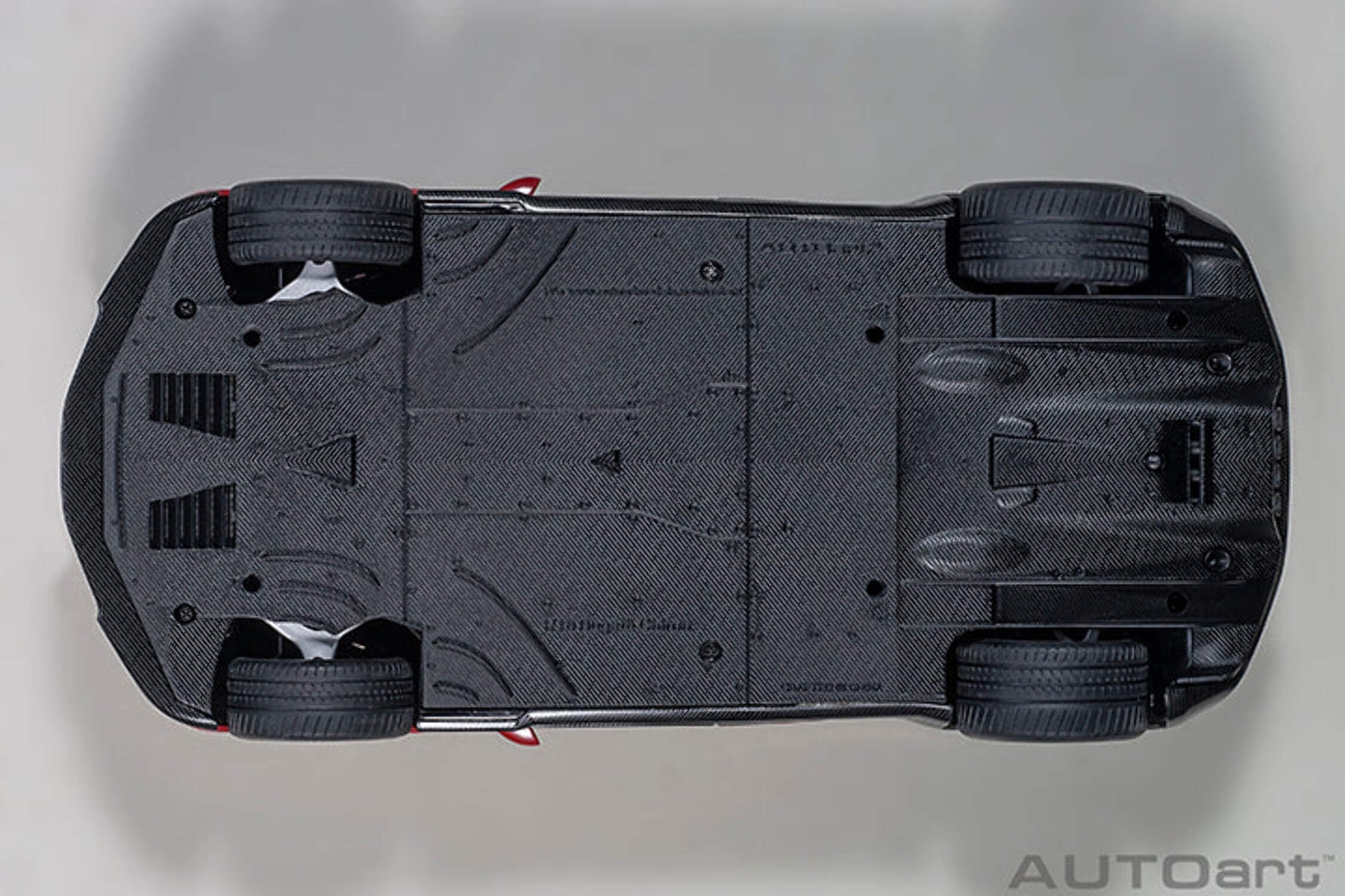 2019 Bugatti Chiron Sport Italian Red and Carbon Black 1/18 Model Car by Autoart