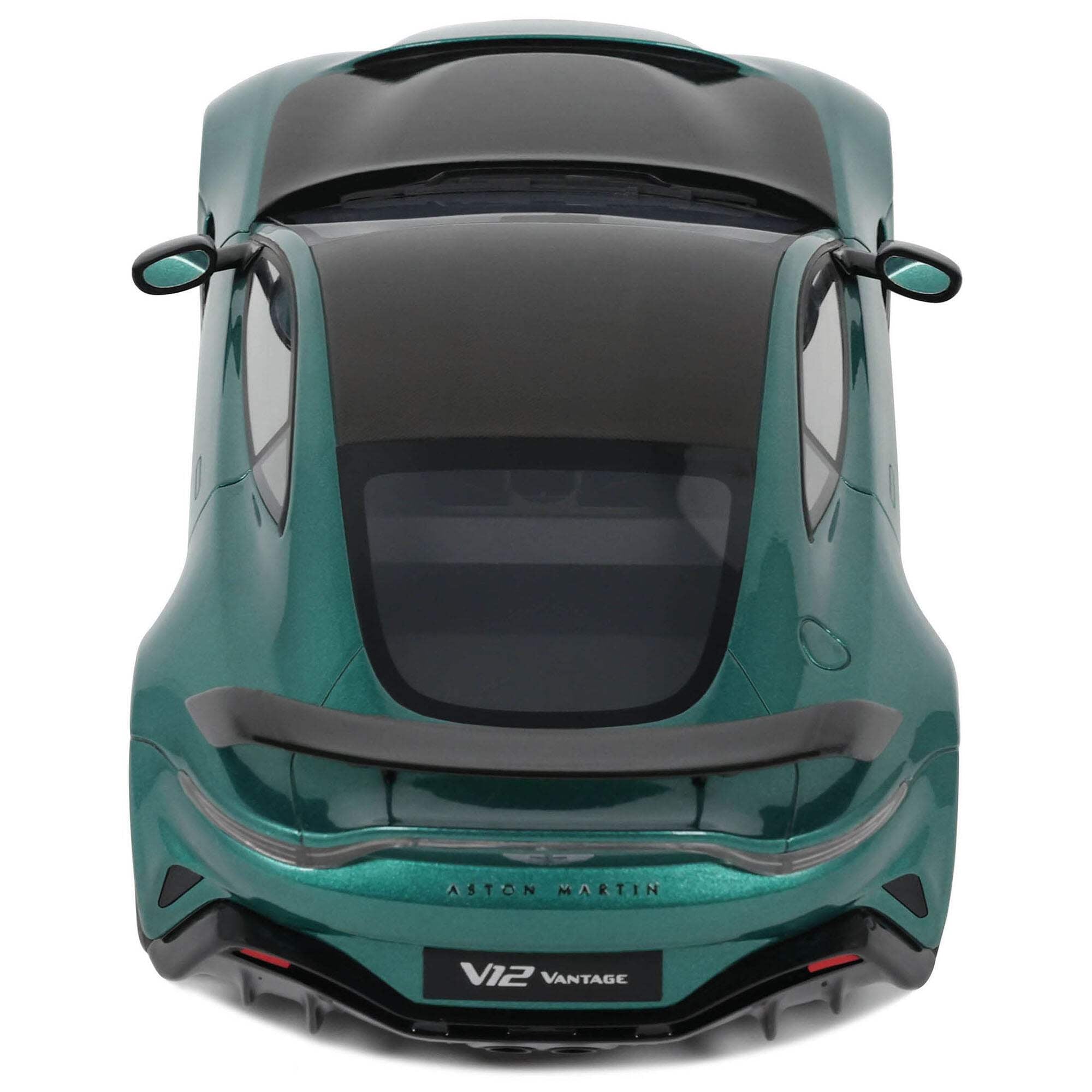 2023 Aston Martin Vantage V12 British Racing Green with Black Hood and Top 1/18 Model Car by GT Spirit