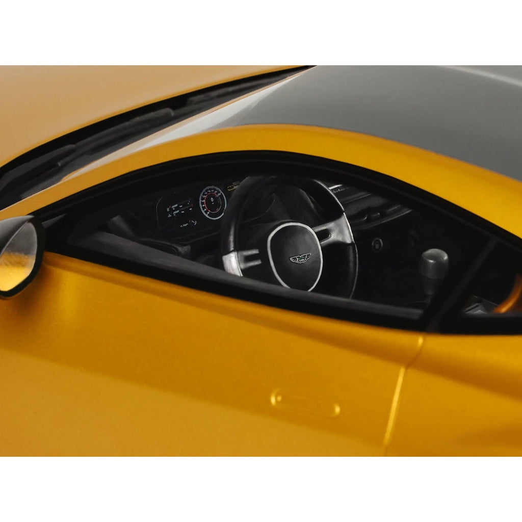 2024 Aston Martin Valiant Auric Gold Metallic with Black Top 1/18 Model Car by GT Spirit