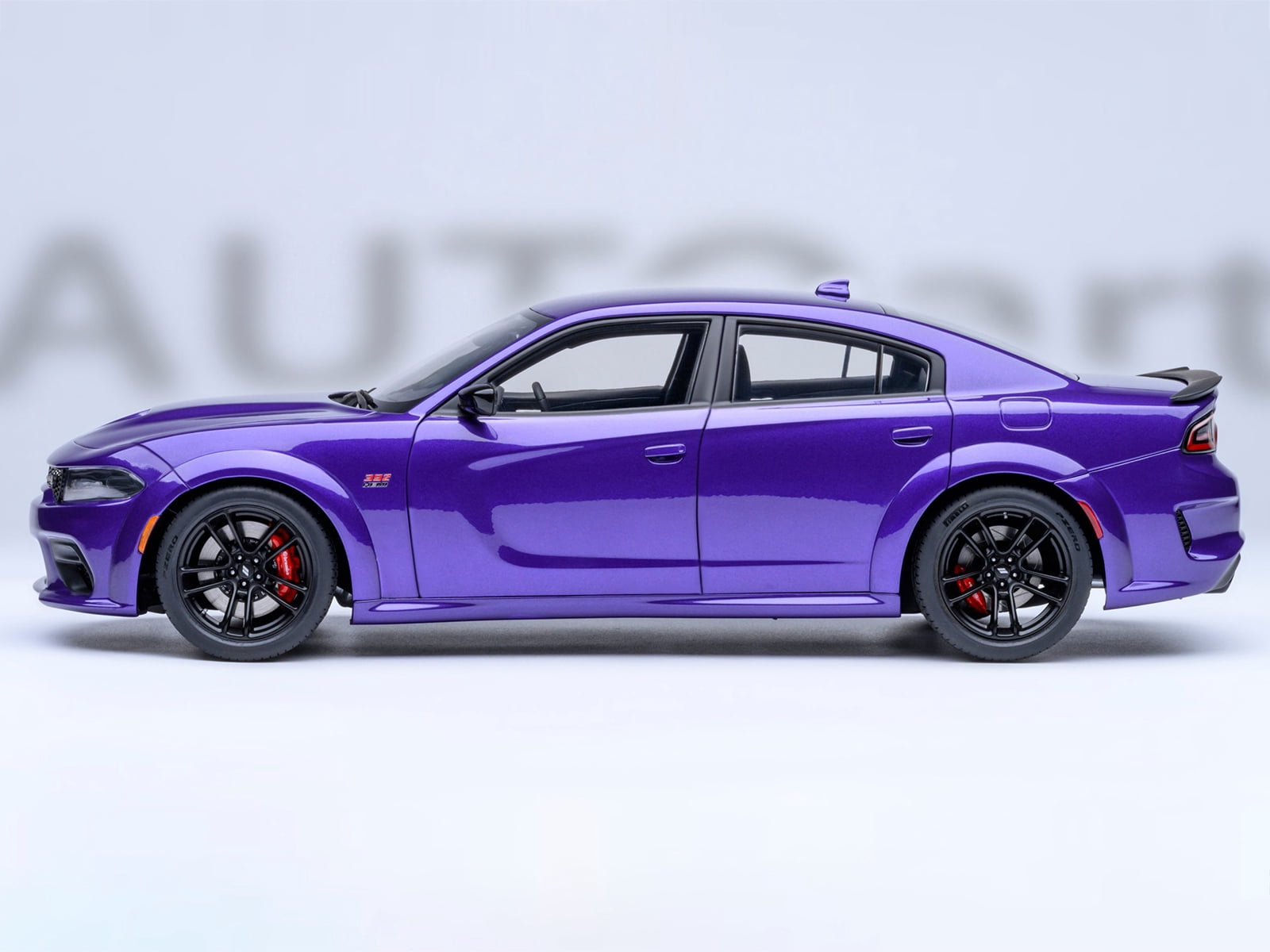 Dodge Charger Scat Pack Widebody Plum Crazy Purple Metallic 1/18 Car Model by Autoart